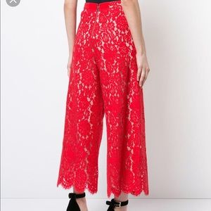 Alice + Olivia Red Lace Culottes (6)